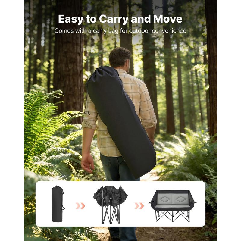 Double Camping Chair, Oversize - Wine Bag Carry Two บทวิจารณ์และราคา