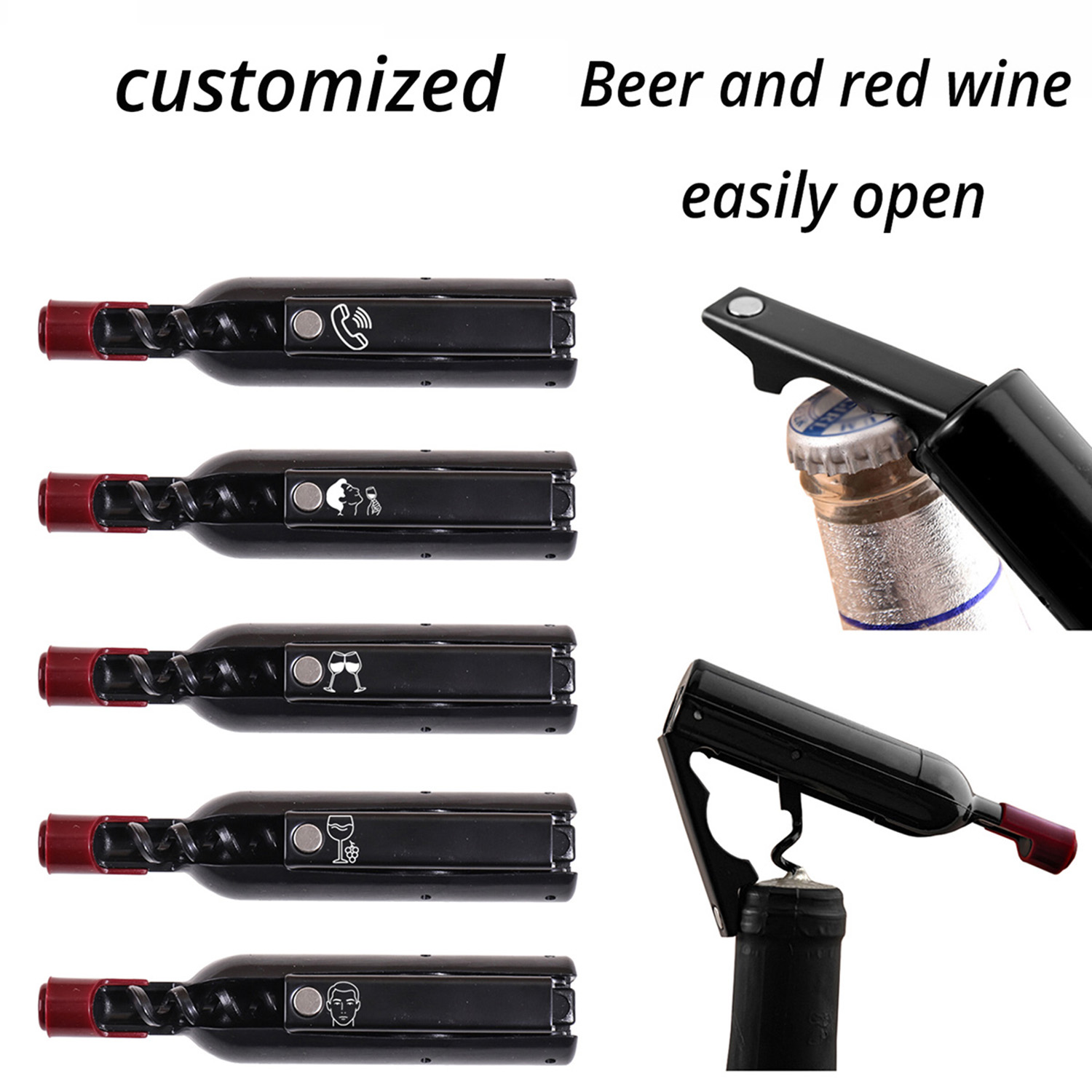Bottle Shape Custom Text Wine  - Wine Beer Name บทวิจารณ์และราคา
