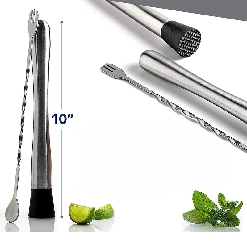 10 Inch Stainless Steel Cockta - Muddler Cocktail Bar บทวิจารณ์และราคา