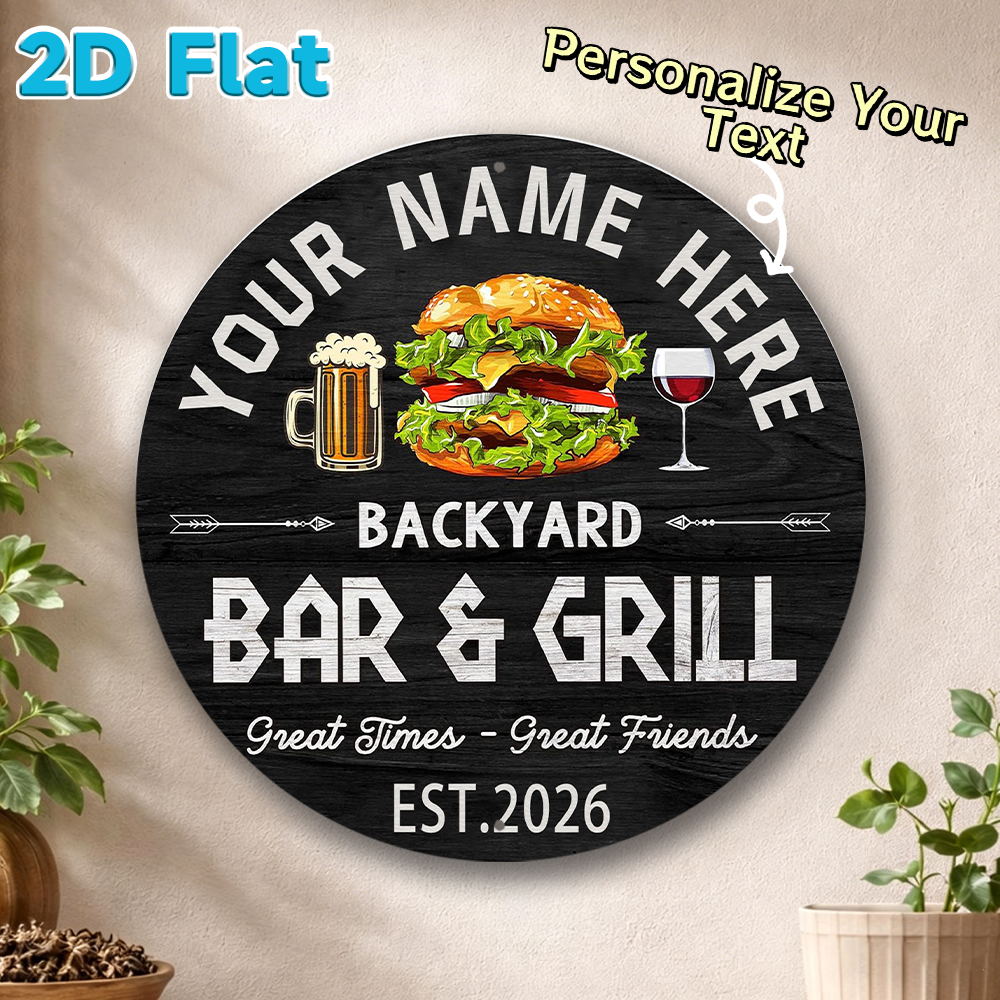 Custom Name & Year Backyard Ba - Wine Beer Name บทวิจารณ์และราคา