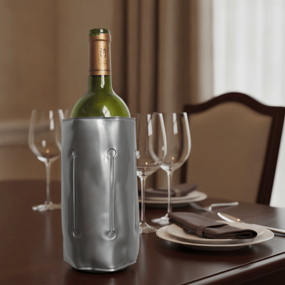 Reusable Wine Cooler Bag Gray  - Wine Chiller Sleeve บทวิจารณ์และราคา