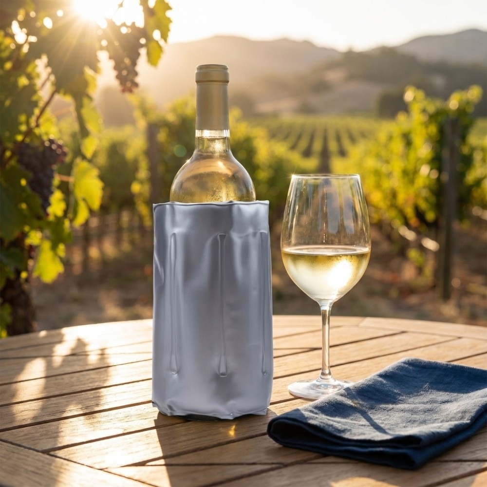 Reusable Wine Cooler Bag Gray  - Wine Chiller Sleeve บทวิจารณ์และราคา