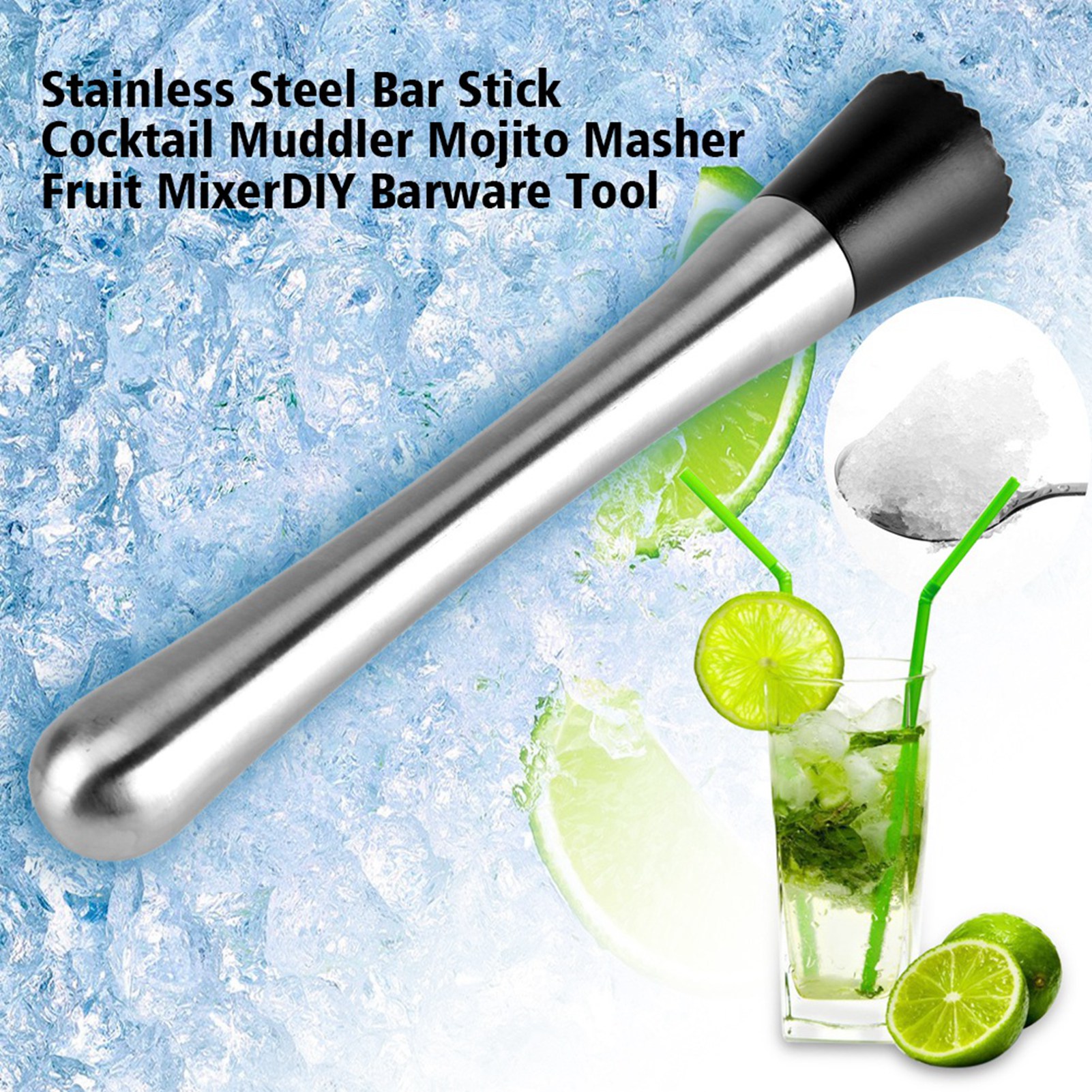20cm Length Stainless Steel Ba - Muddler Cocktail Bar บทวิจารณ์และราคา