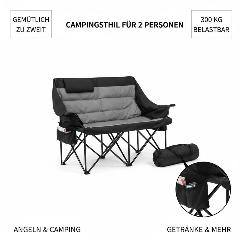 Double Camping Chair, Oversize - Wine Bag Carry Two บทวิจารณ์และราคา