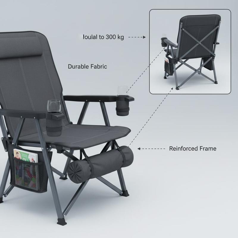Double Camping Chair, Oversize - Wine Bag Carry Two บทวิจารณ์และราคา