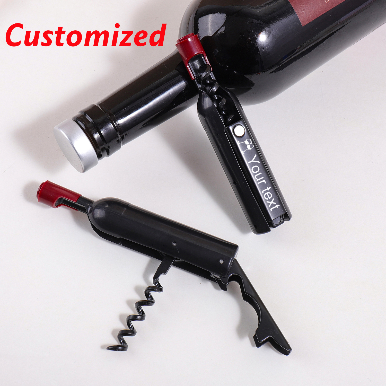 Bottle Shape Custom Text Wine  - Wine Beer Name บทวิจารณ์และราคา