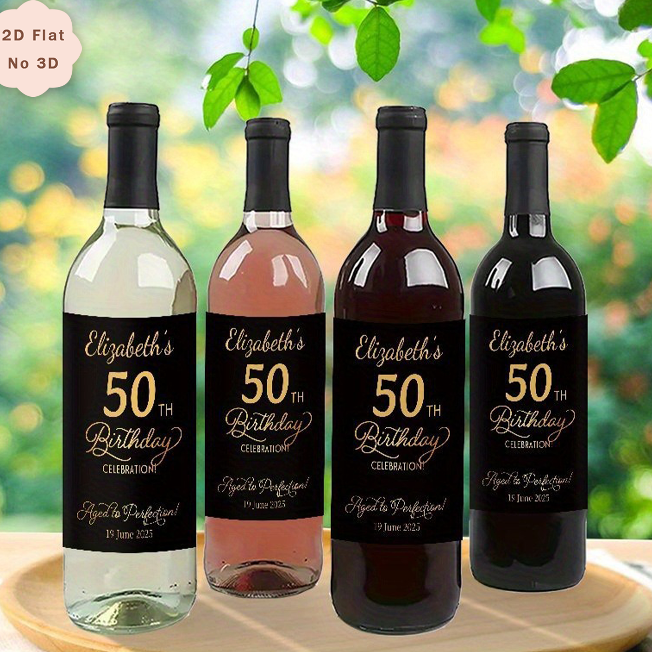 Custom Bottle Label Stickers,  - Wine Beer Name บทวิจารณ์และราคา