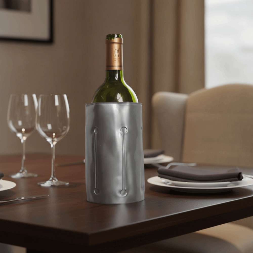Reusable Wine Cooler Bag Gray  - Wine Chiller Sleeve บทวิจารณ์และราคา