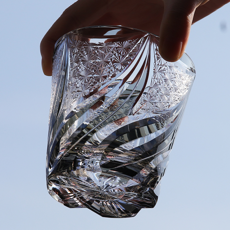 Hand Cut To Clear Grey Glass T - Wine Beer Jp บทวิจารณ์และราคา