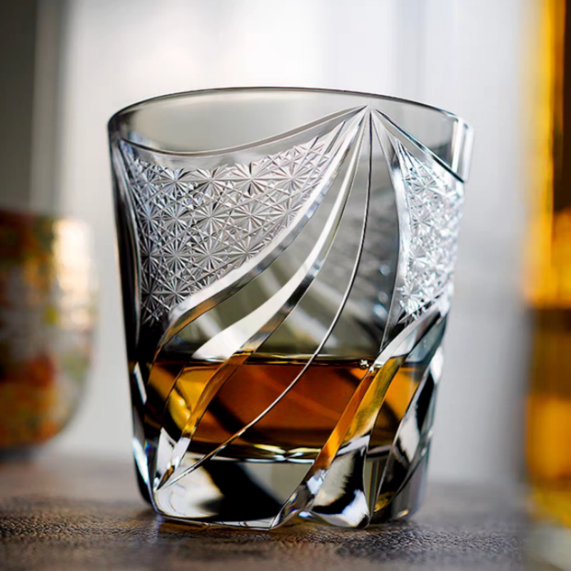 Hand Cut To Clear Grey Glass T - Wine Beer Jp บทวิจารณ์และราคา