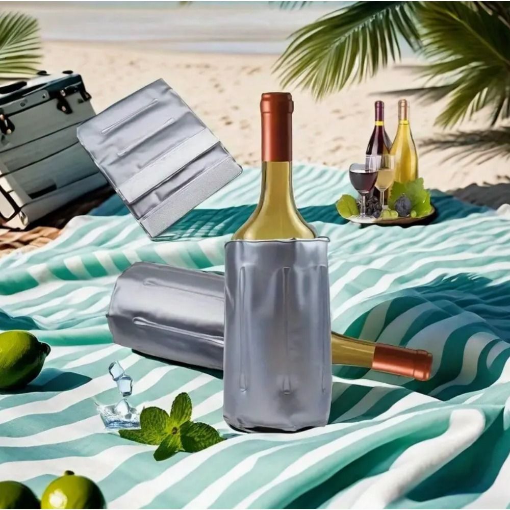 Reusable Wine Cooler Bag Gray  - Wine Chiller Sleeve บทวิจารณ์และราคา