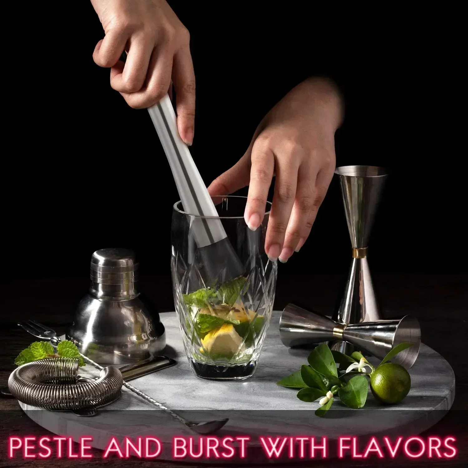 Stainless Steel Cocktail Muddl - Muddler Cocktail Bar บทวิจารณ์และราคา