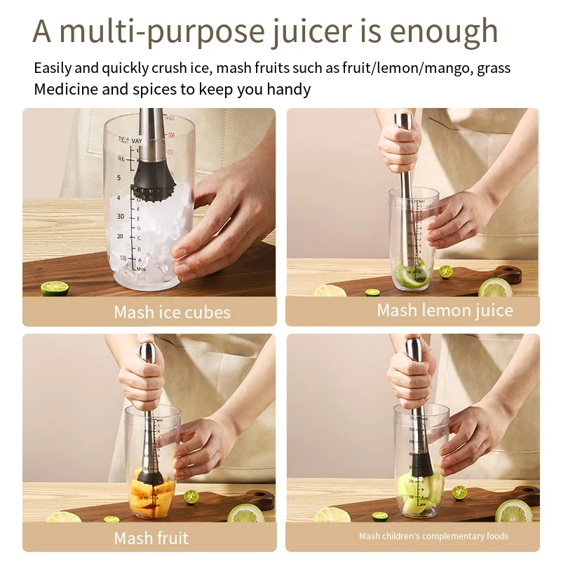Stainless Steel Crushed Ice Ha - Muddler Cocktail Bar บทวิจารณ์และราคา