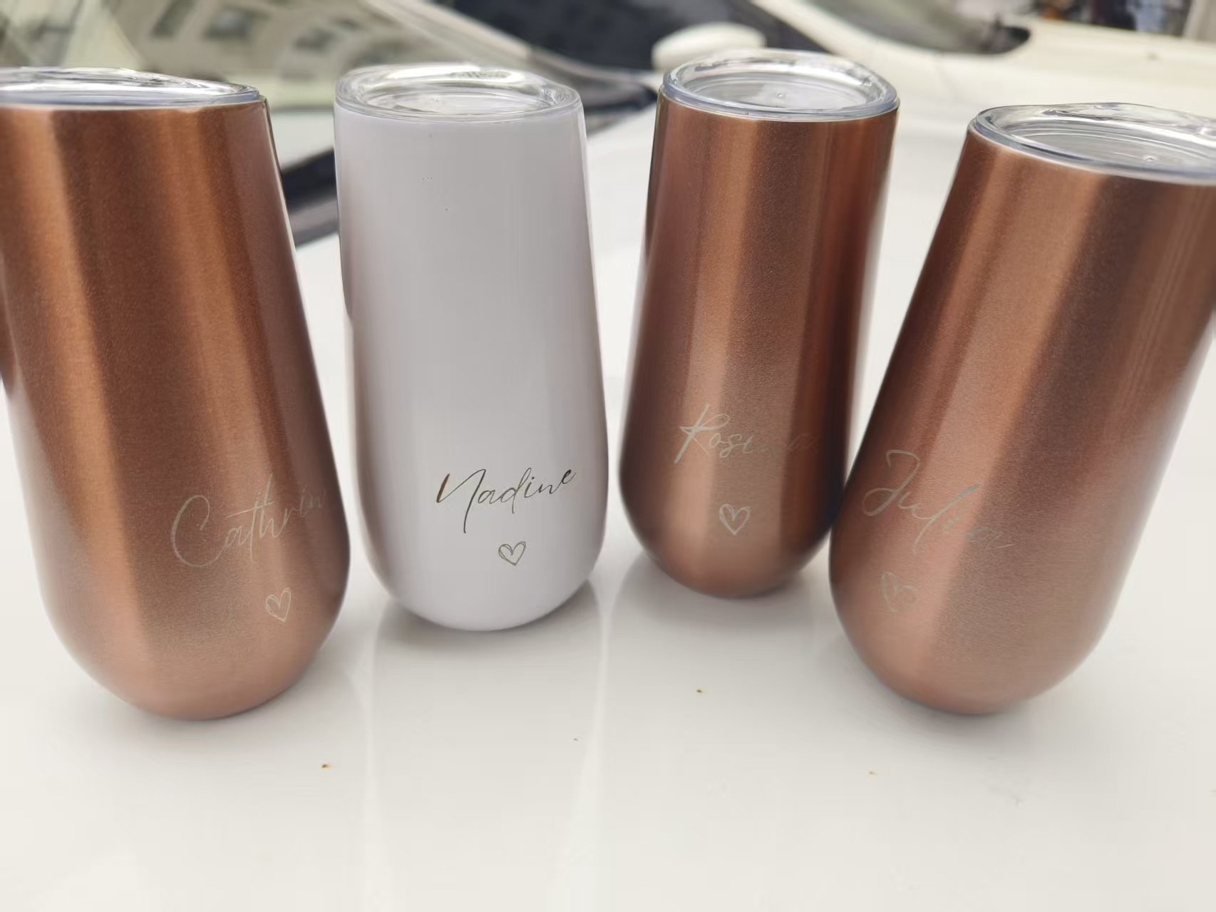 custom wedding name 6oz Stainl - Wine Beer Name บทวิจารณ์และราคา